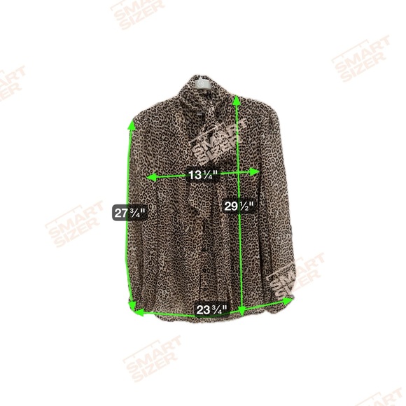 Chico’s Leopard Print Bow Tie Blouse Large - Picture 13 of 13